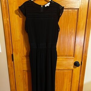 MK elegant black jumpsuit cropped